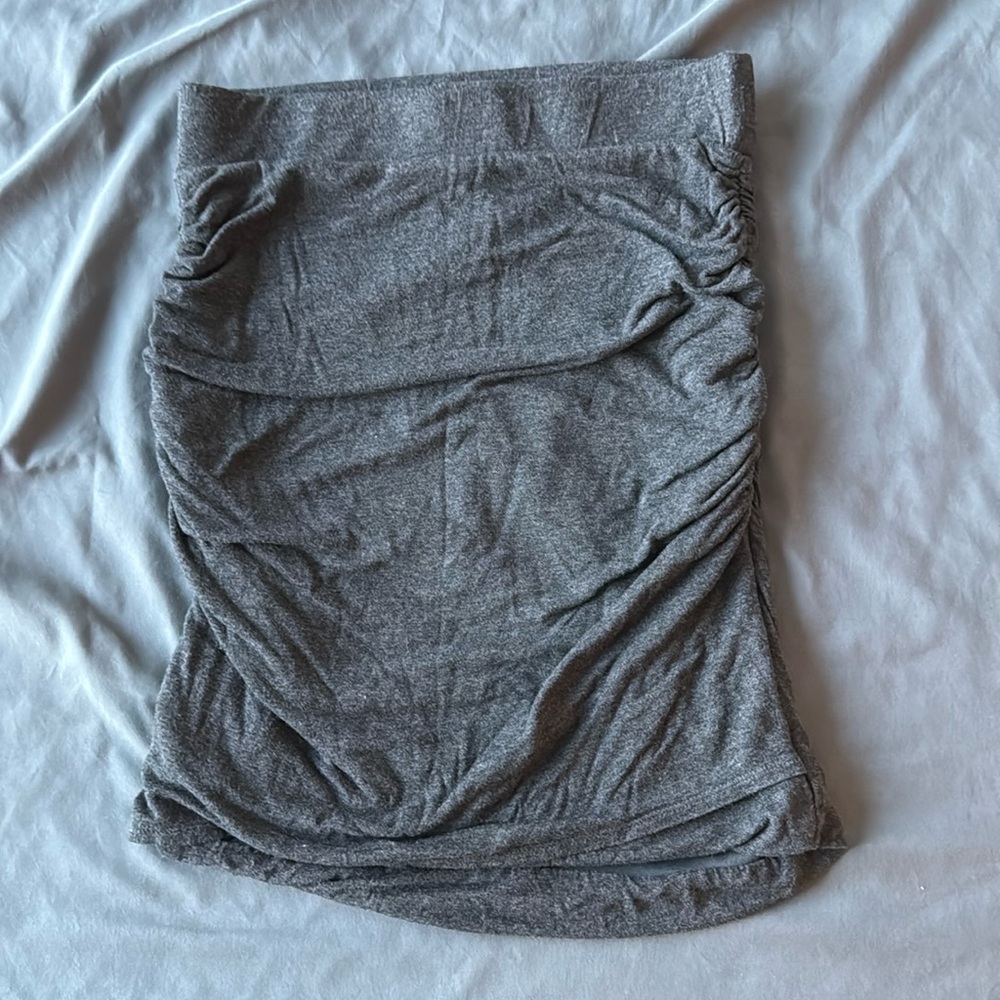 Banana Republic Ruched Skirt in Grey